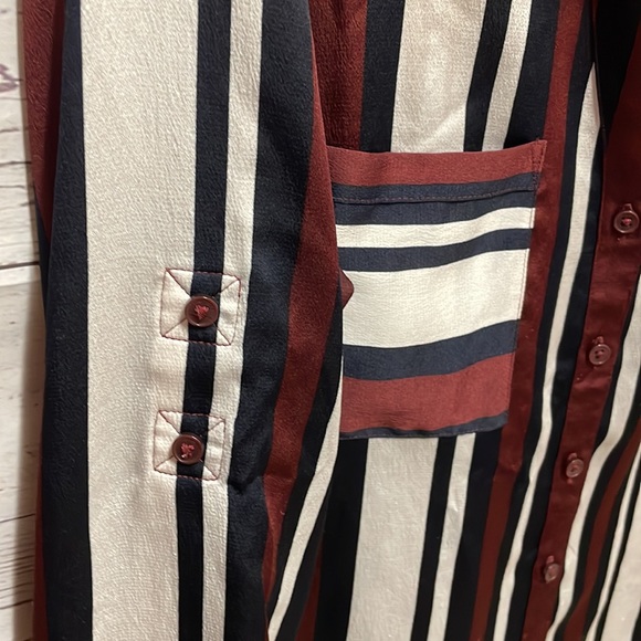 Express Portofino Stripe Blouse Slim - Picture 5 of 8